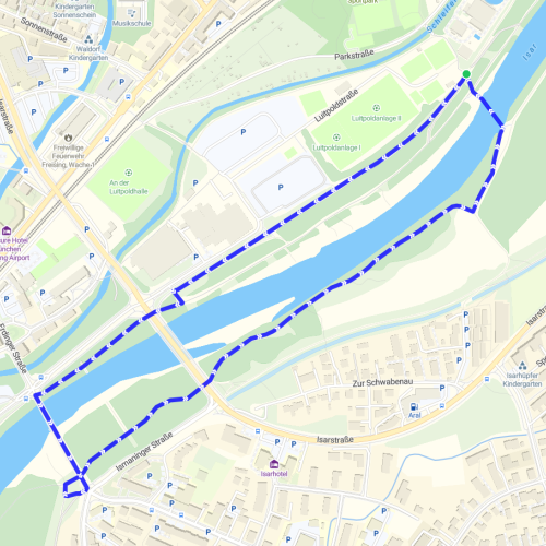 Runde (2x bei 6,7km / 4x bei 11km)